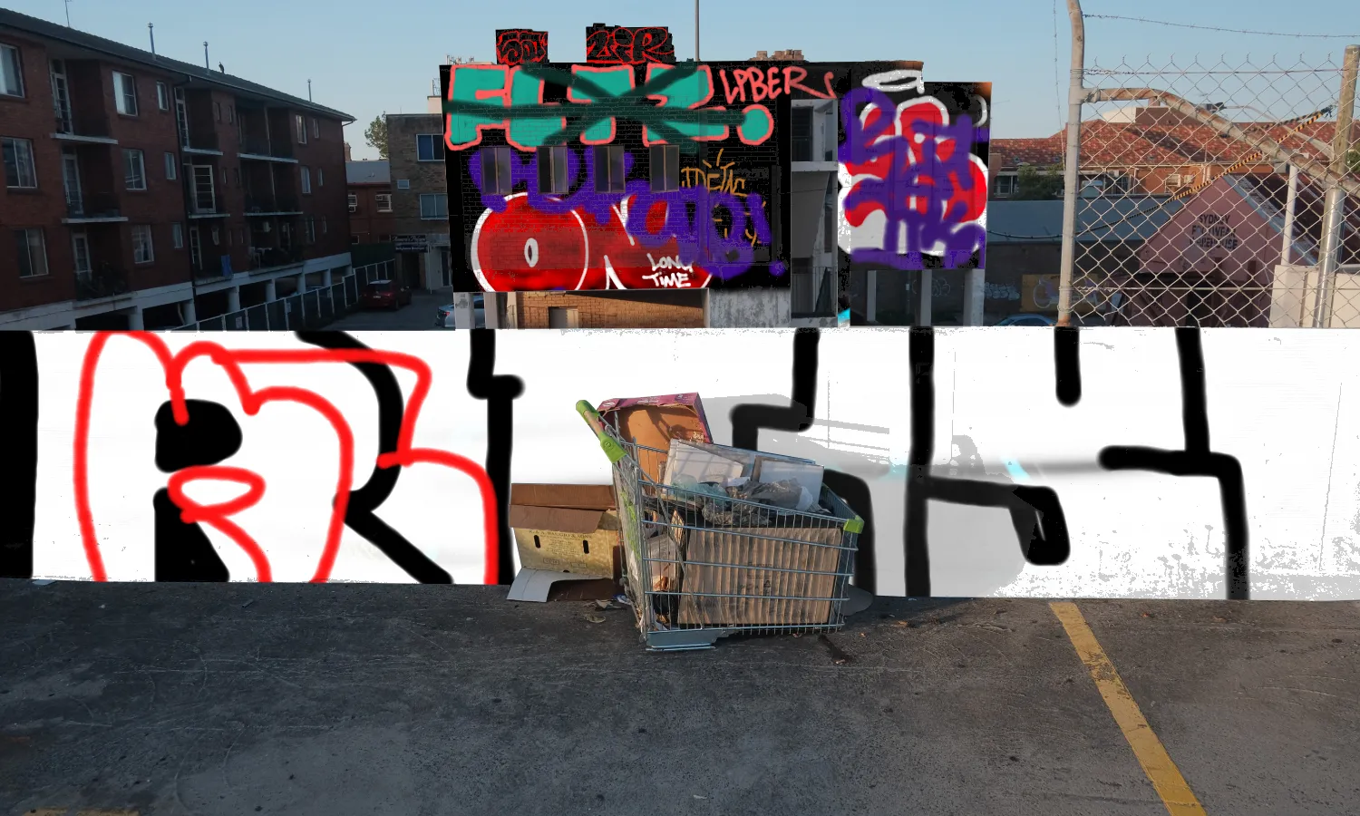 Graffiti artwork by qsk