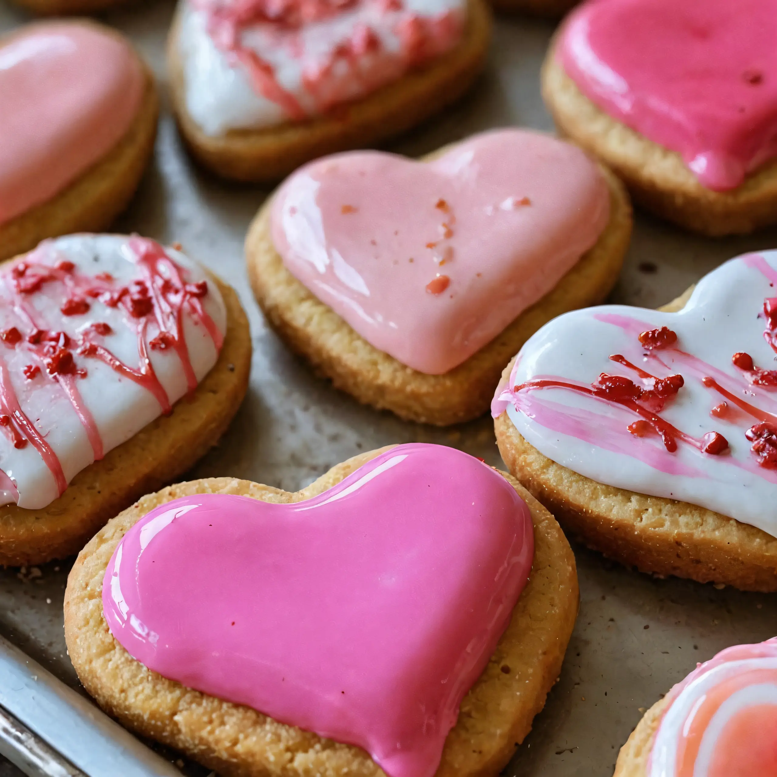Delightful Valentine Heart Cookies