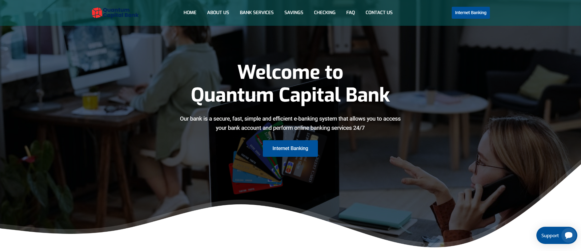 Screenshot of quantumcapitalbk.com