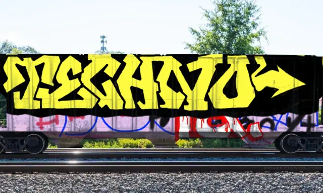 Graffiti artwork by Tkiz