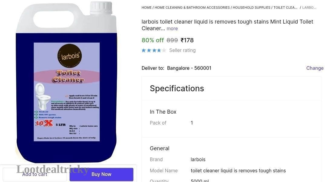 Toilet Cleaner 5l – Just ₹178 | Best Deal Toilet Cleaner 5l – Just ₹178 | Best Deal
