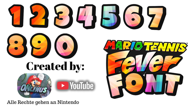 Mario Tennis Fever Font