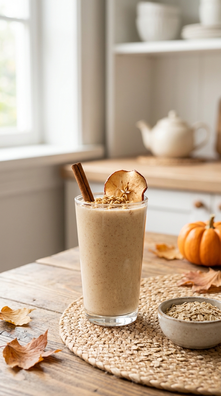 Spiced Apple Pie Shake — Morning Smoothie Recipes Healthy for Fall