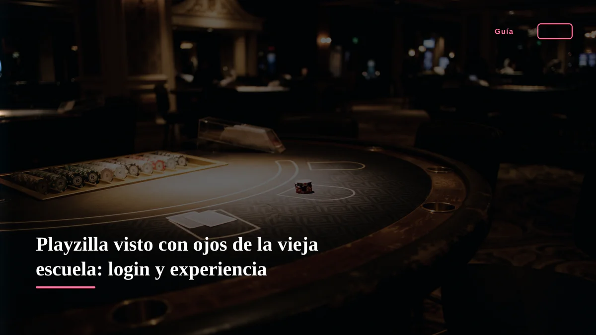 Playzilla visto con ojos de la vieja escuela: login y experiencia