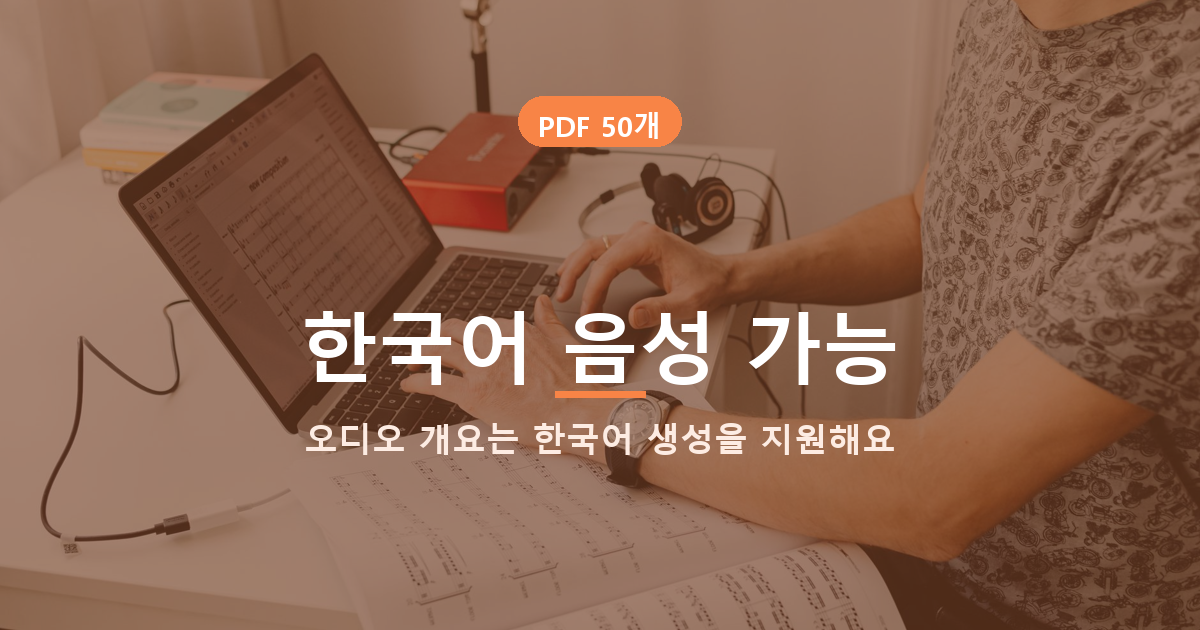 노트북LM 한국어 음성 요약, 무료 50개가 전부는 아닙니다 도식