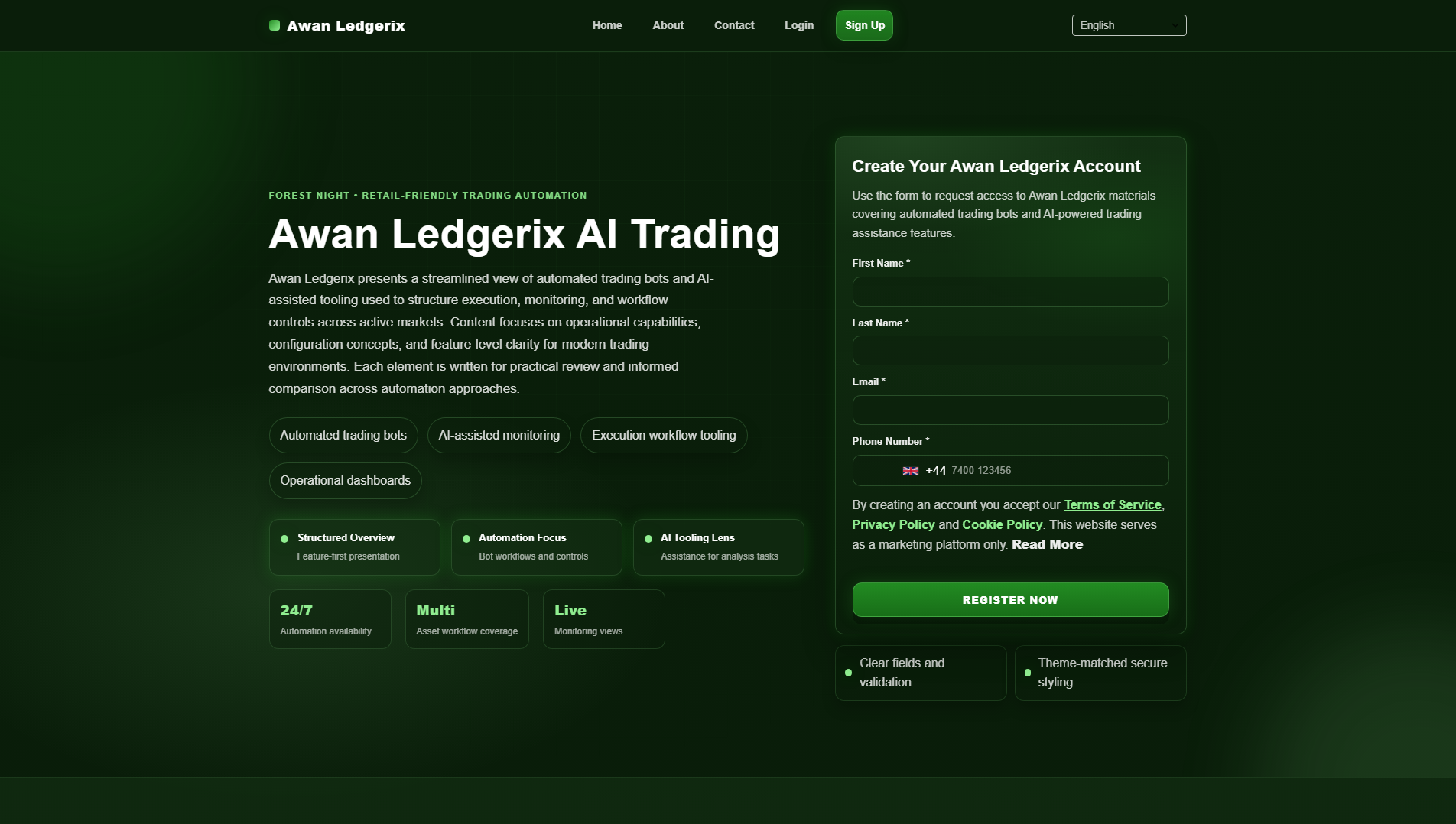 Stored capture of awan-ledgerix.digital