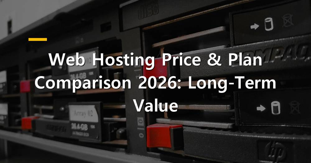 Web hosting plans and prices comparison for 2026 with charts and graphs