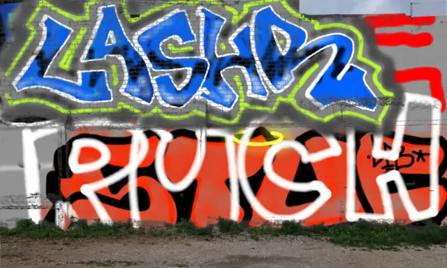 Graffiti artwork by Tkiz