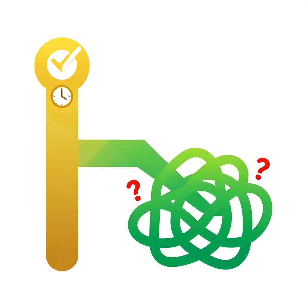 Diagram comparing golden path with messy non-standardized workflow