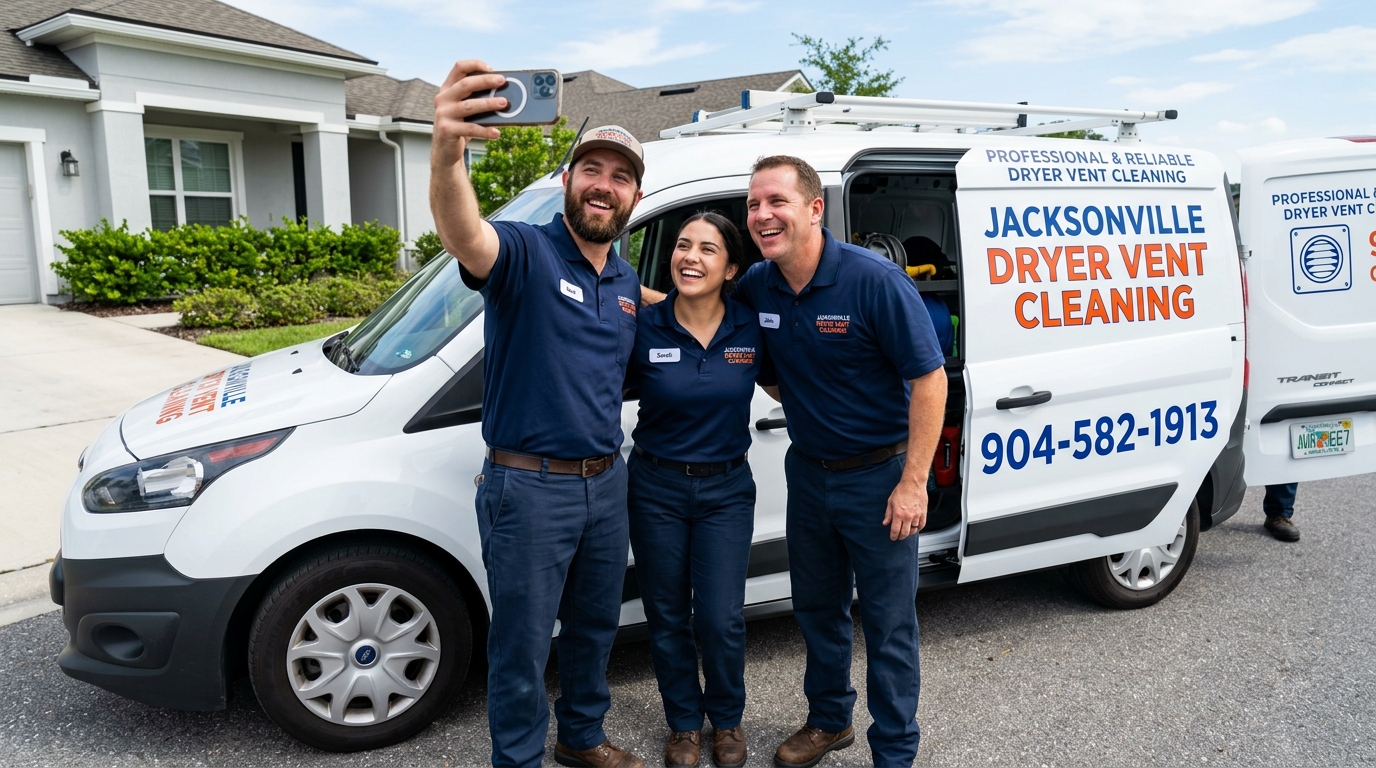 Professional dryer vent cleaning equipment