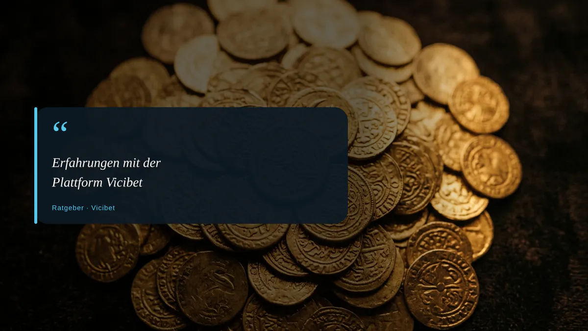 Erfahrungen mit der Plattform Vicibet