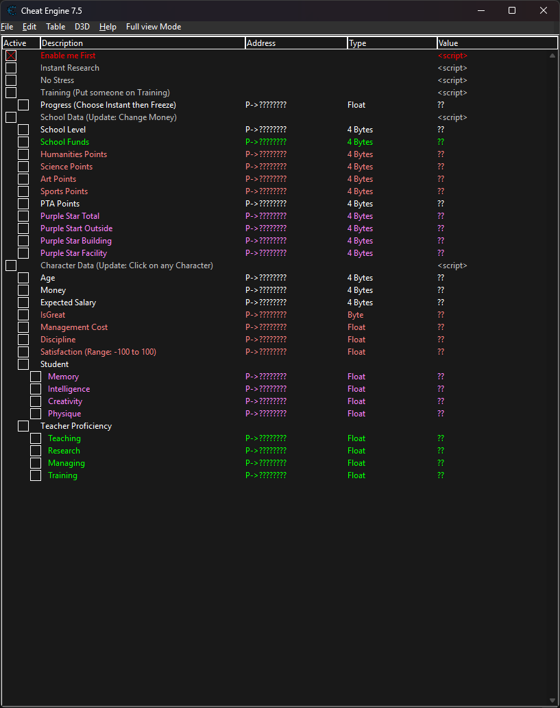 [REQUEST] Let's School - Page 2 - FearLess Cheat Engine
