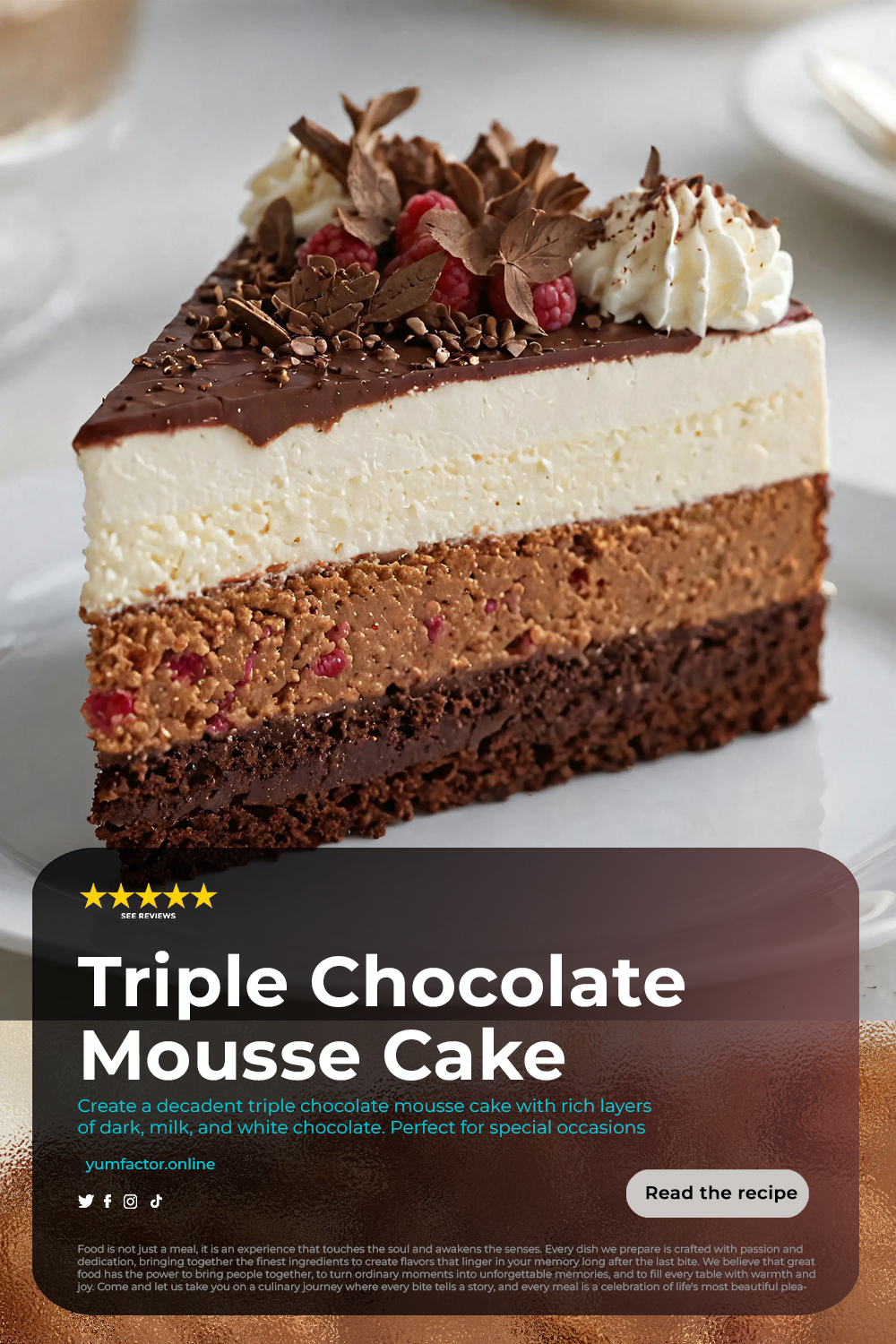 Triple Chocolate Mousse Cake Recipe Redux