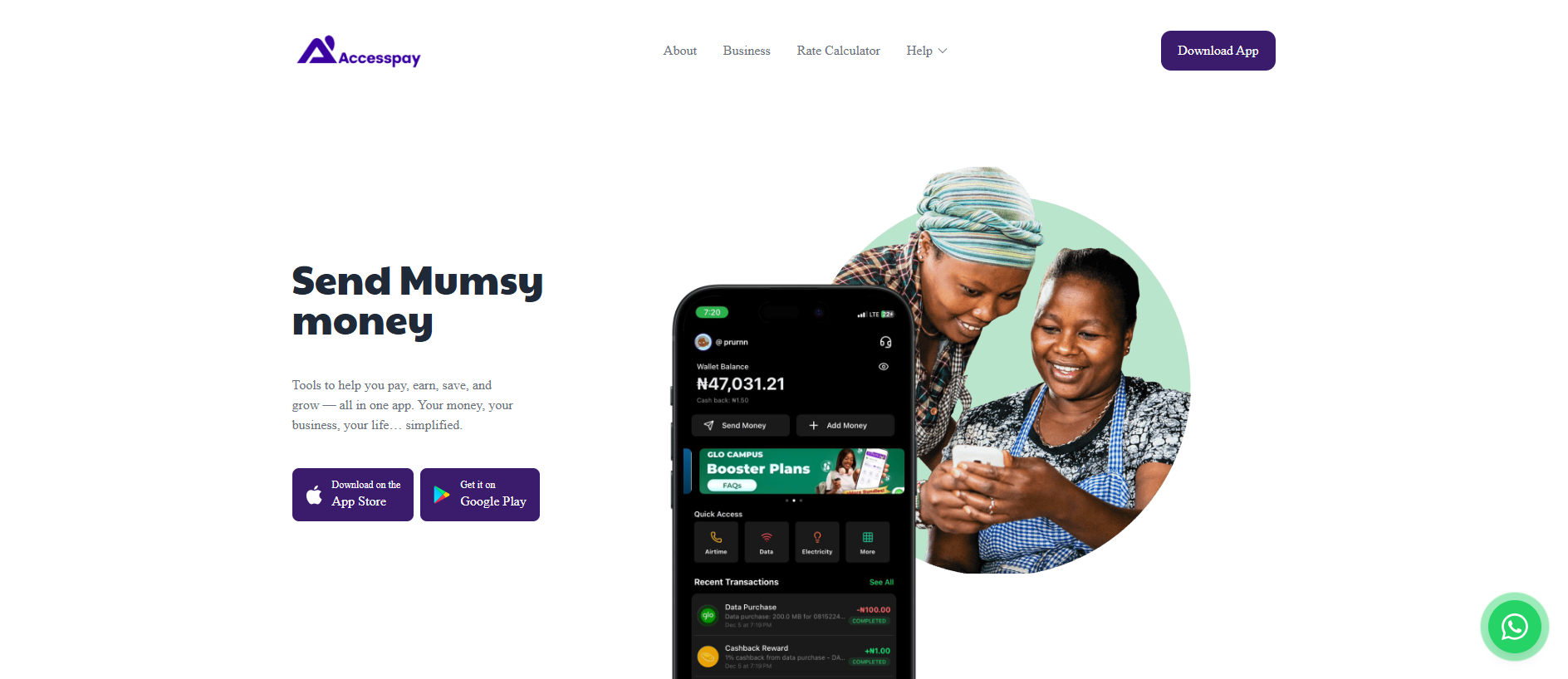 Screenshot of accesspay.com.ng