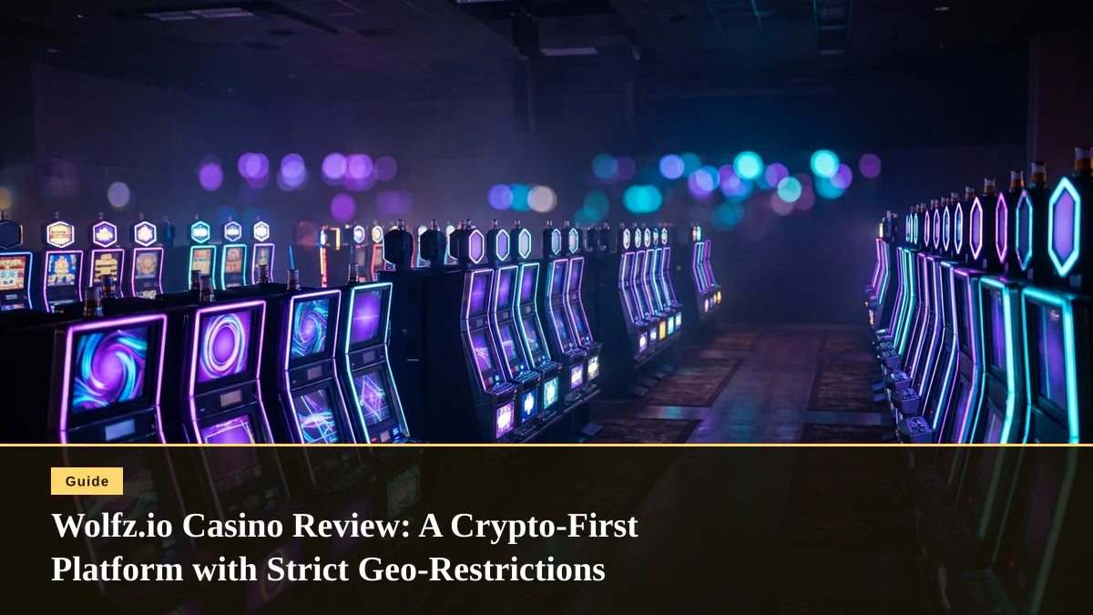 Wolfz.io Casino Review: A Crypto-First Platform with Strict Geo-Restrictions