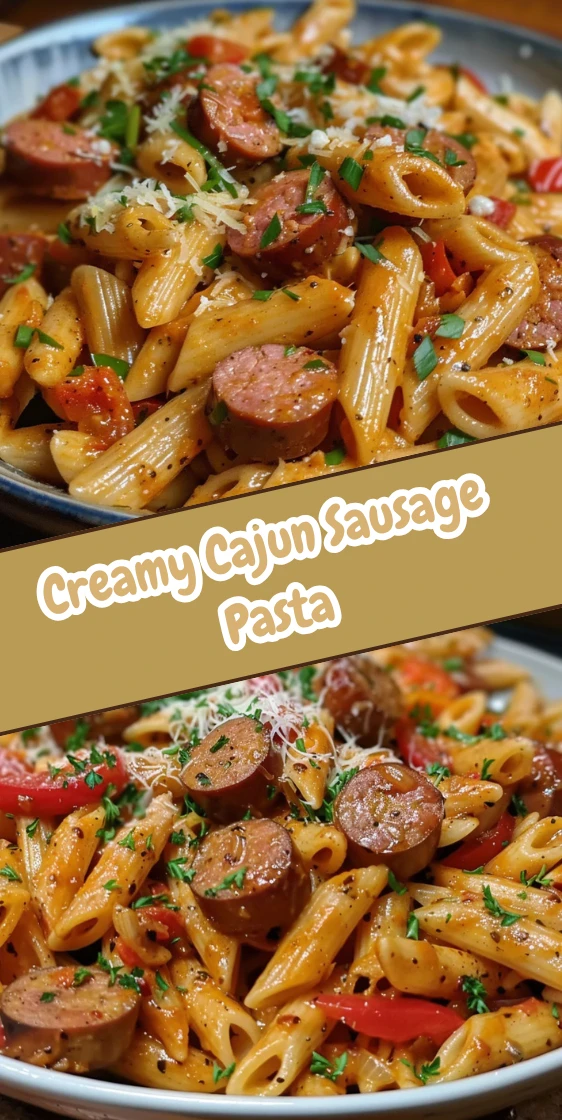 One-Pot Creamy Spicy Cajun Sausage Pasta – Easy Weeknight Dinner