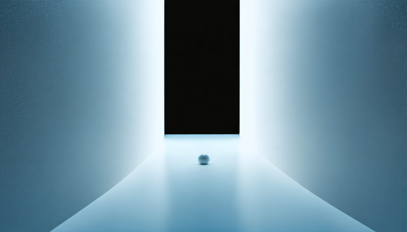 A single particle of light heroically attempting to justify someone's market cap by crossing a gap.