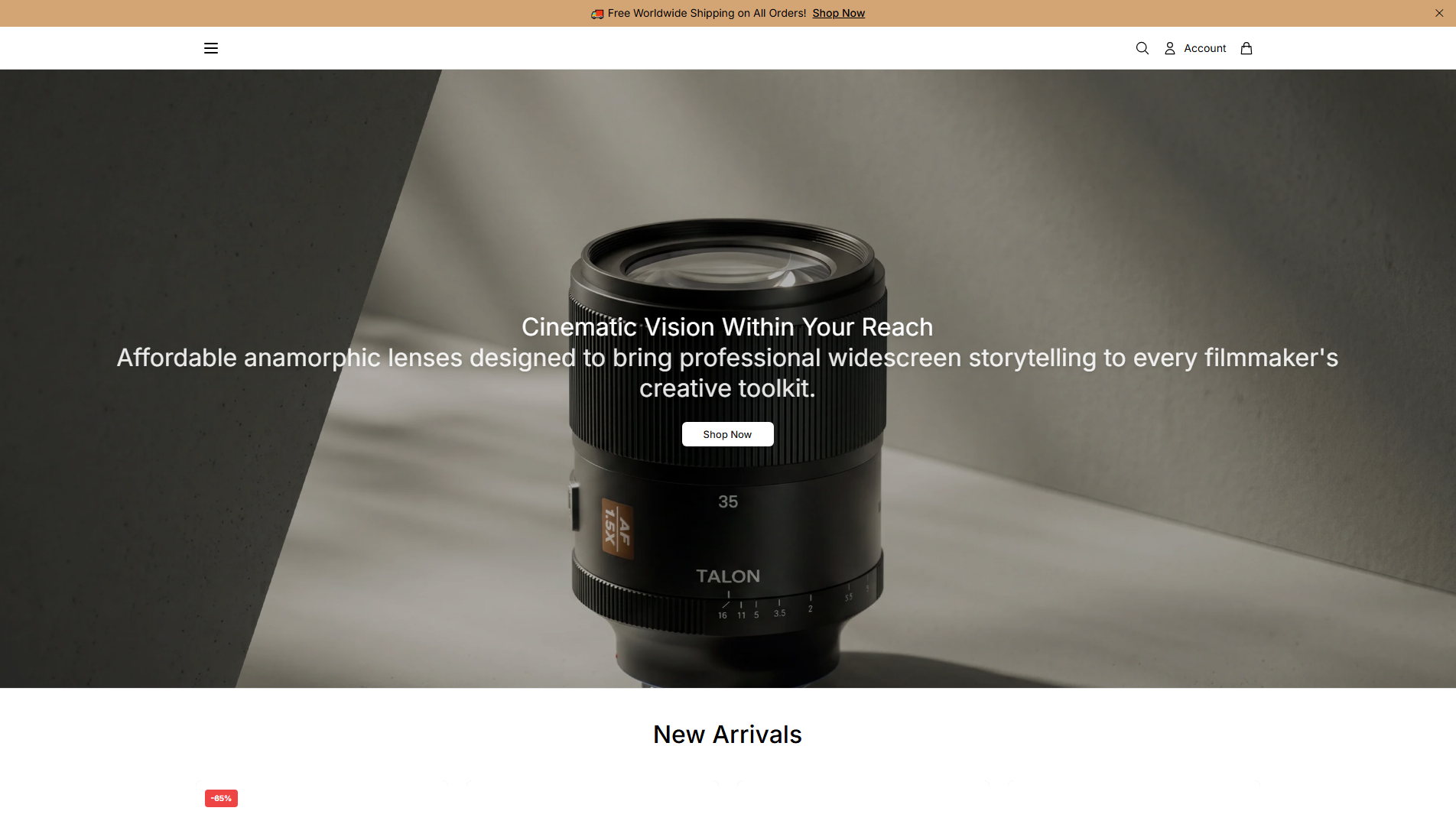 Primary capture · blazarlenstech.shop