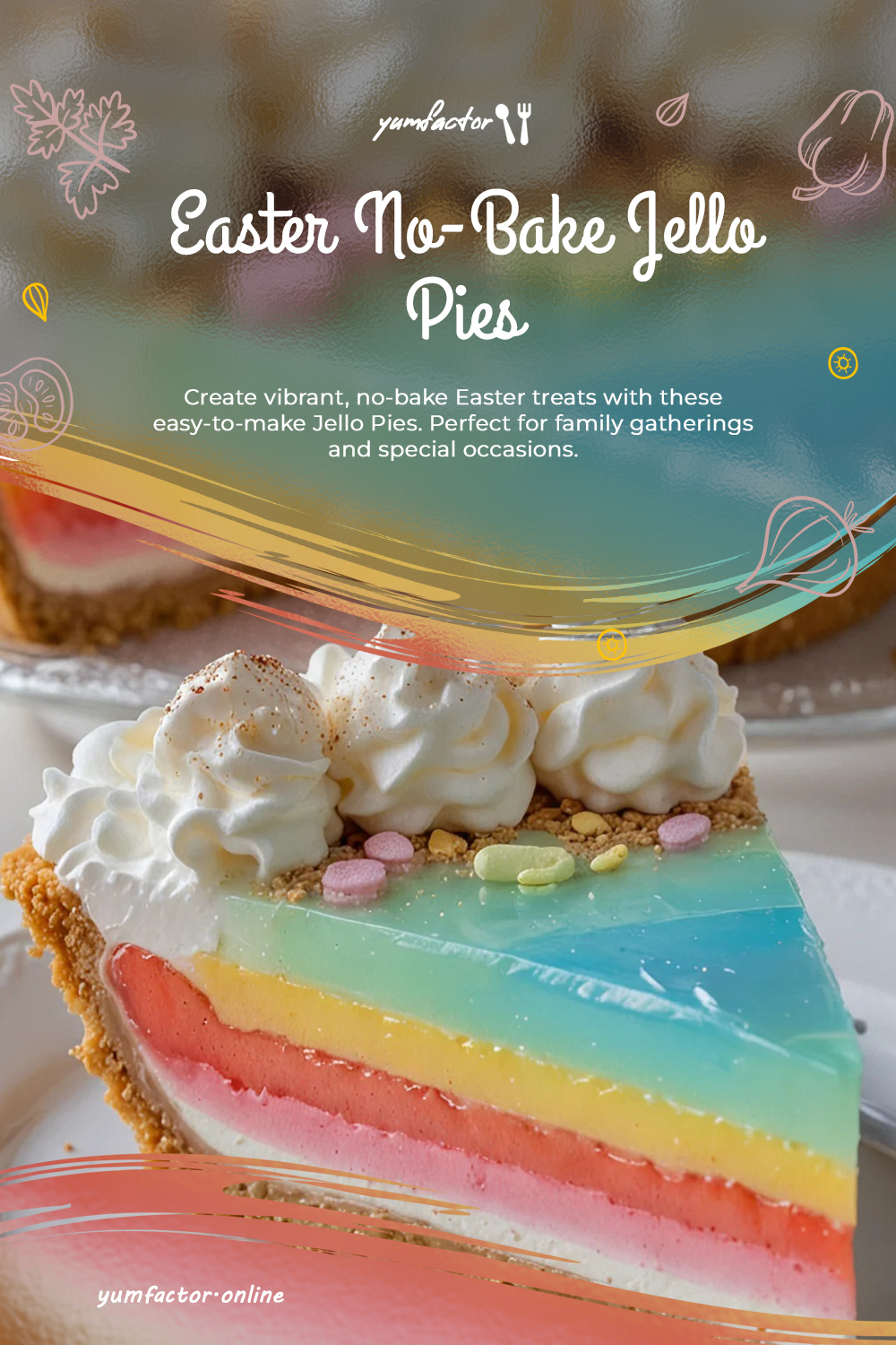 Easter No-Bake Jello Pies