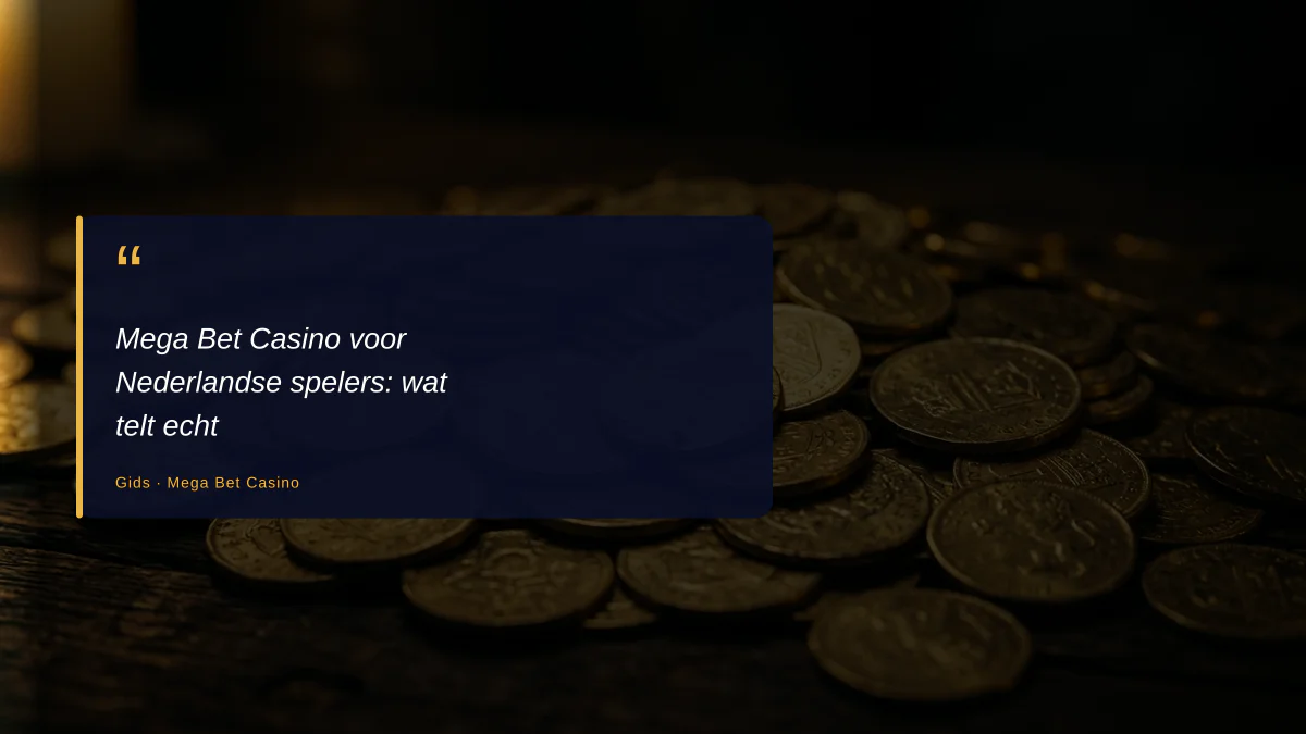 Mega Bet Casino voor Nederlandse spelers: wat telt echt