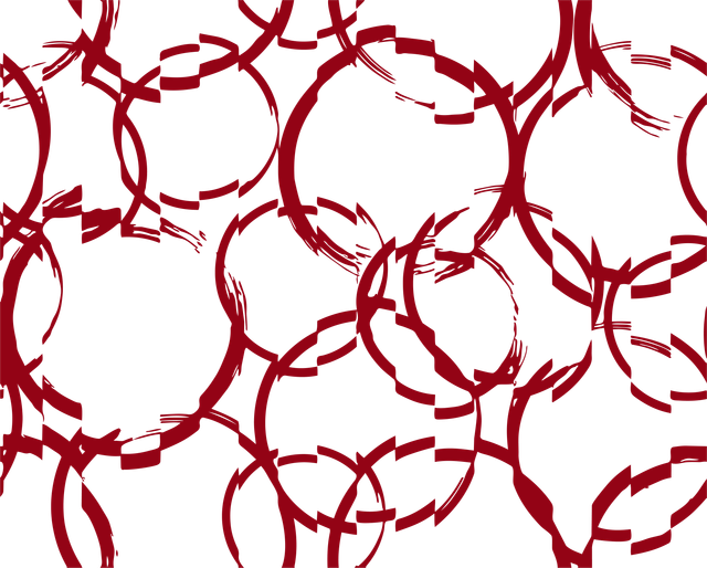 Abstract Red Wine Stain Circle Brush Seamless Vector Pattern.png
