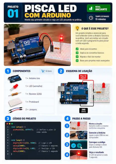 Exemplo 1 do material Mestre do Arduino