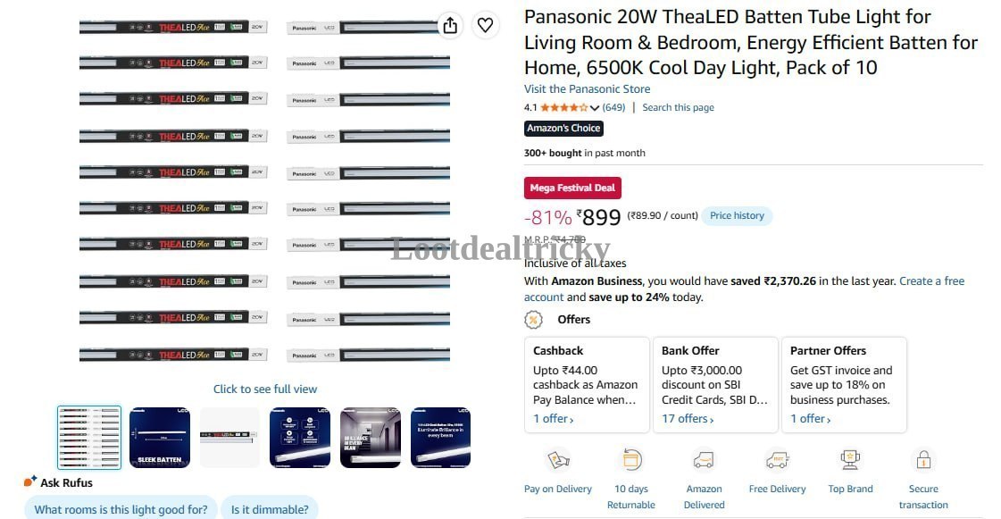 Panasonic 20w Batten | Loot Ka Maal Panasonic 20w Batten | Loot Ka Maal