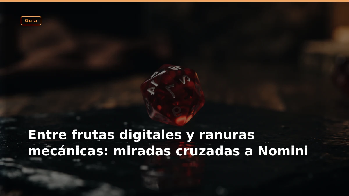 Entre frutas digitales y ranuras mecánicas: miradas cruzadas a Nomini