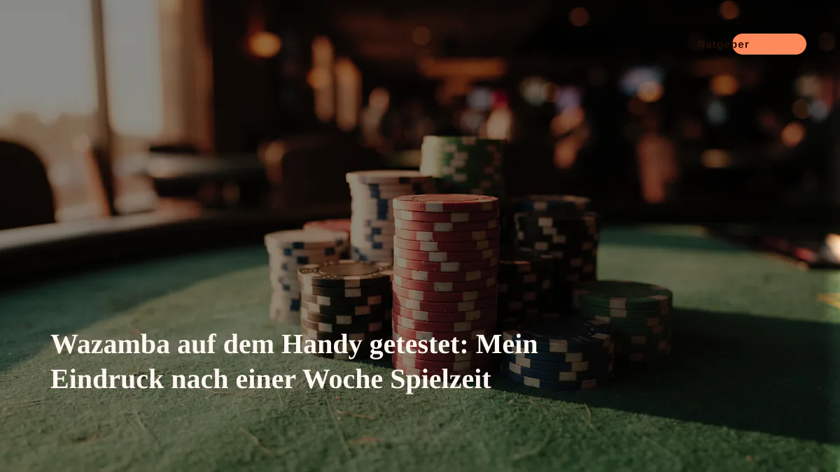 Wazamba auf dem Handy getestet: Mein Eindruck nach einer Woche Spielzeit