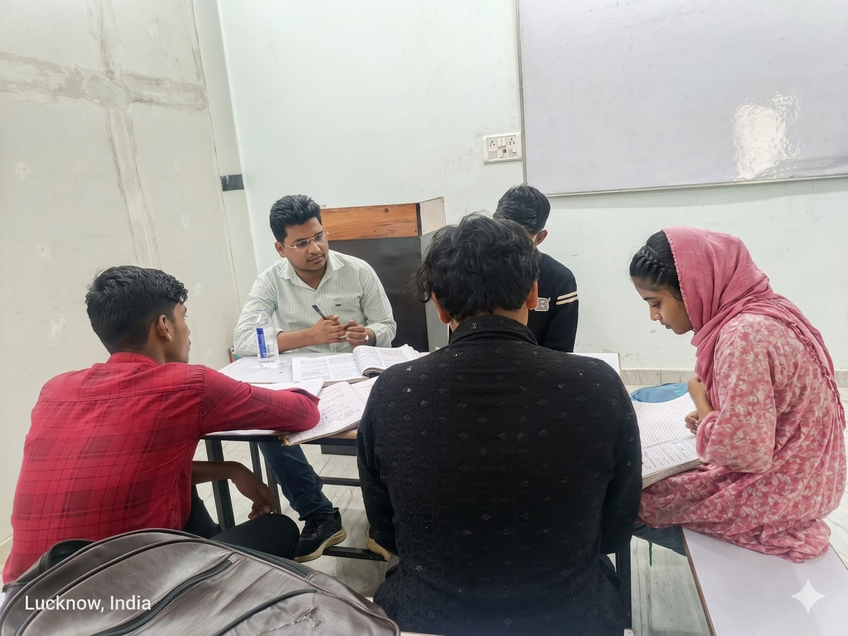Faculty teaching JEE Physics in classroom