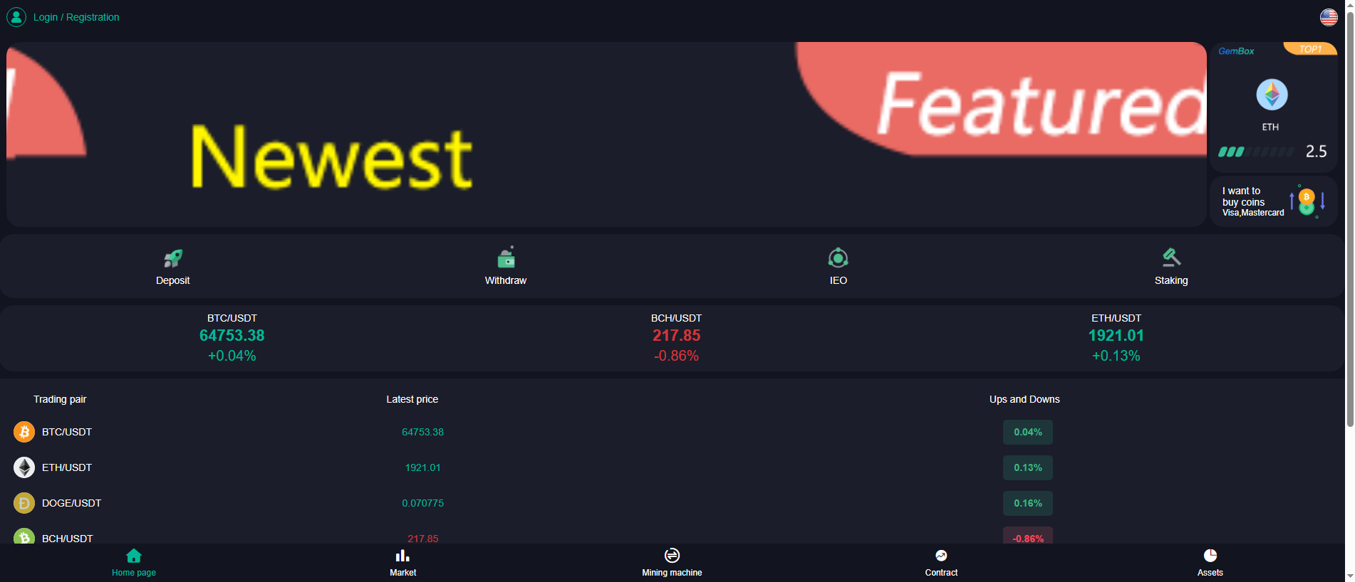 Screenshot of blockledger.top