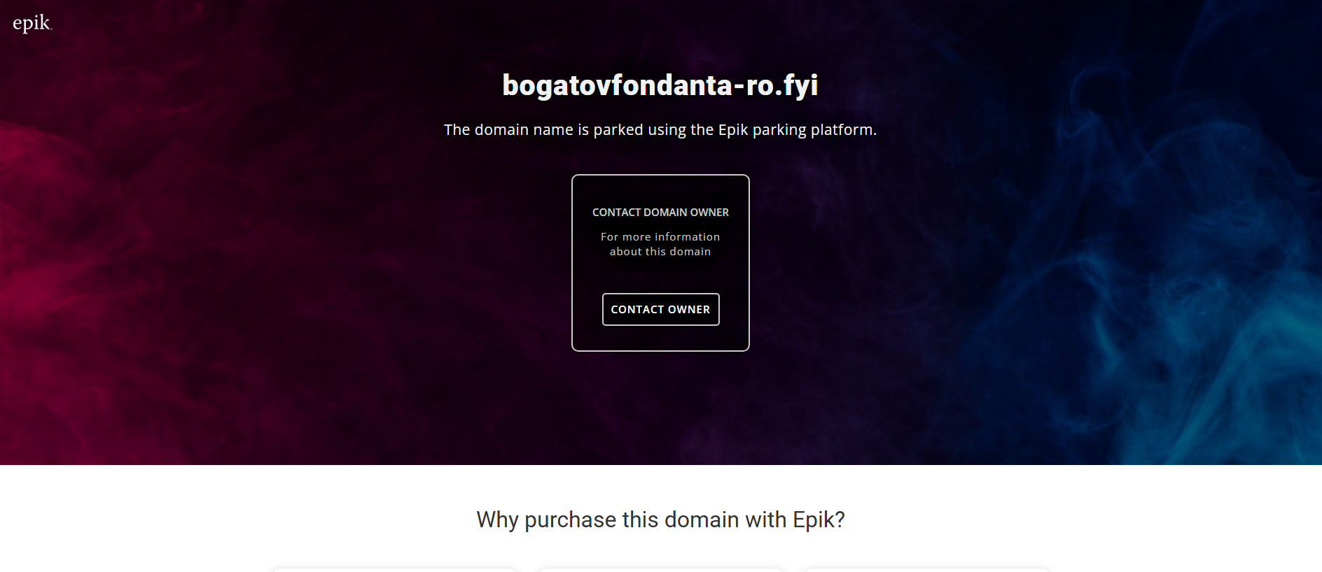 Stored capture of bogatovfondanta-ro.fyi