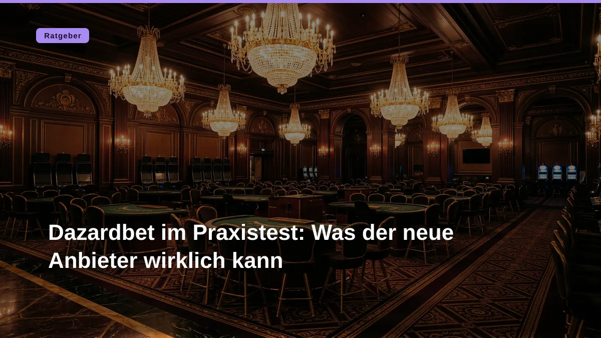 Dazardbet im Praxistest: Was der neue Anbieter wirklich kann