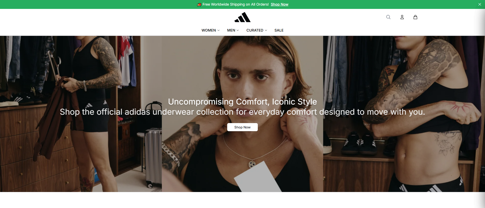 Stored capture of adidasunderwearstudio.shop
