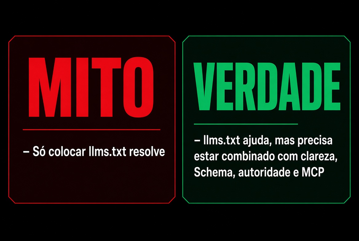 Mito 1: llms.txt sozinho não resolve