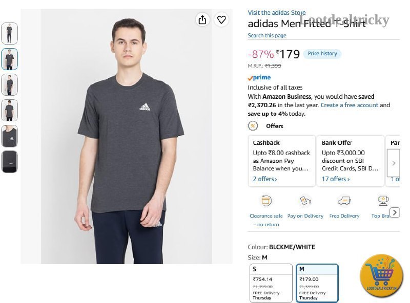 Adidas Men Fitted | Loot Ka Maal
