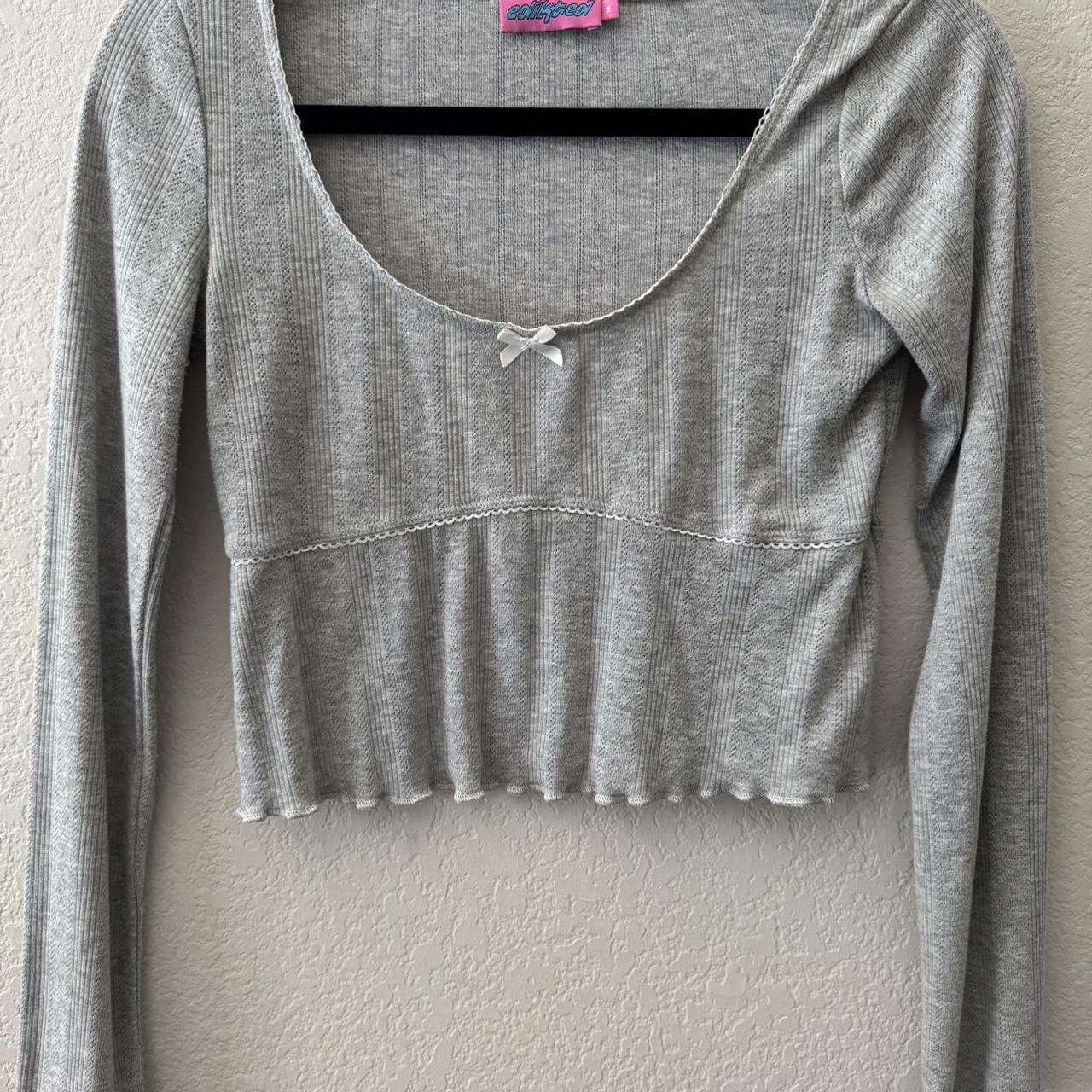 Edikted Women's Grey Crop-top