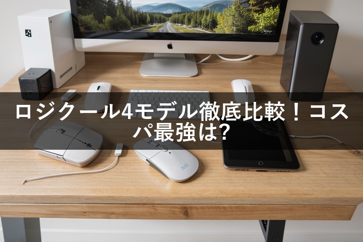 ロジクールの4つのワイヤレスマウスを徹底比較