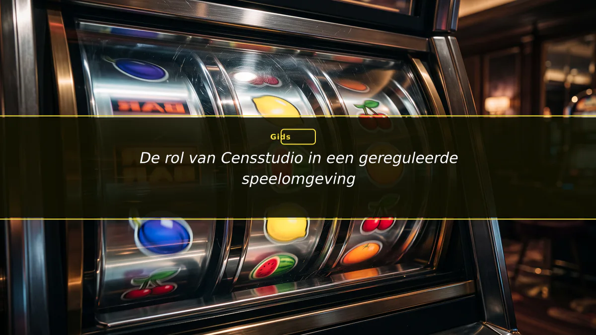 De rol van Censstudio in een gereguleerde speelomgeving