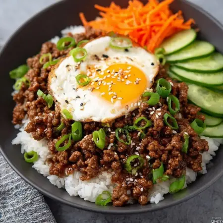 Korean Ground Beef Bowl: Easy and Delicious Recipe!