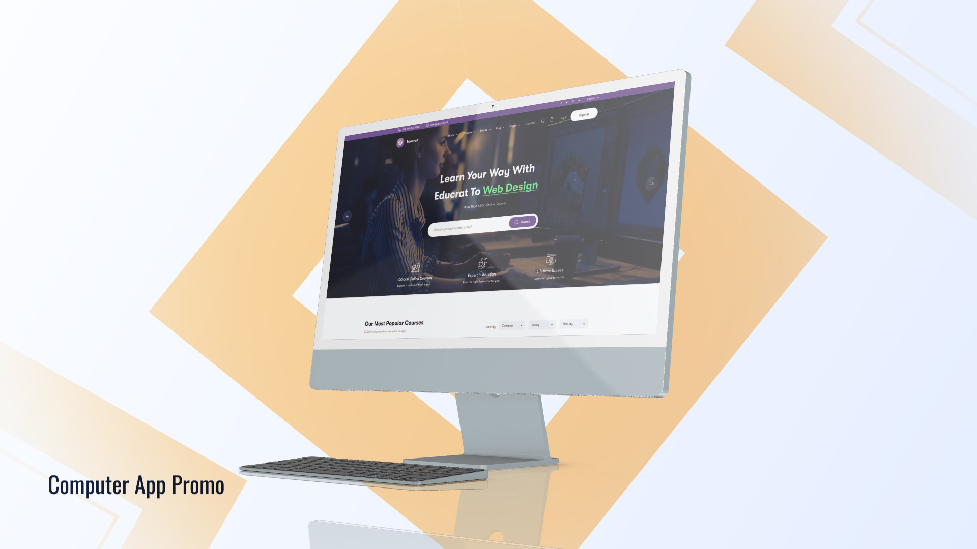 Website Desktop Mockup