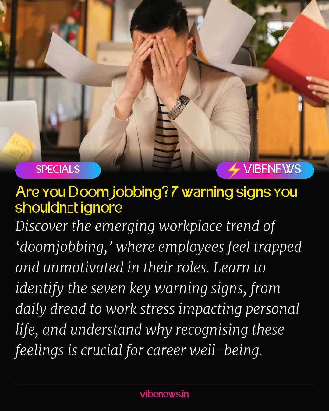 Are you Doomjobbing? 7 warning signs you shouldn’t ignore