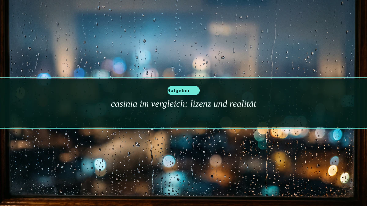 casinia im vergleich: lizenz und realität