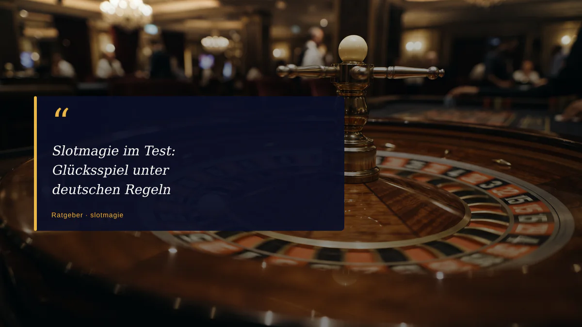 Slotmagie im Test: Glücksspiel unter deutschen Regeln
