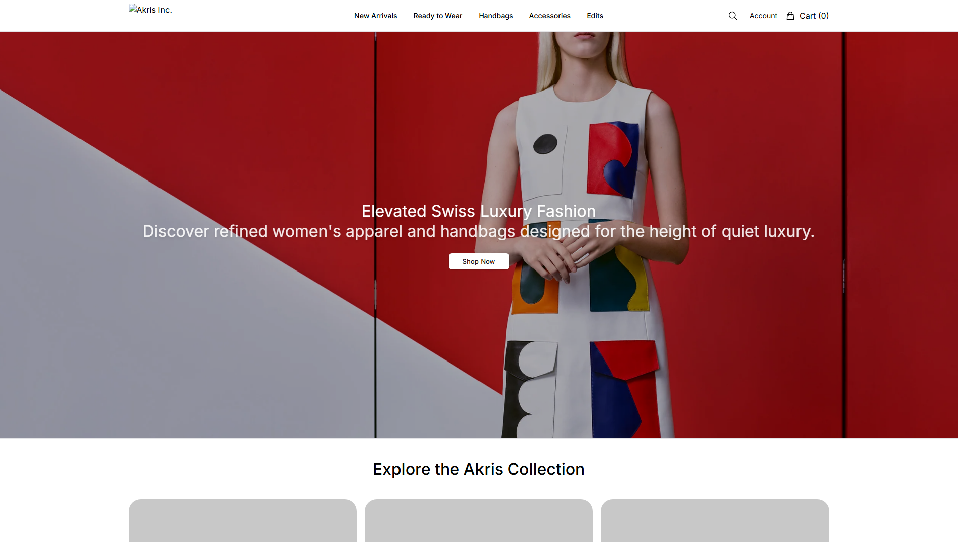 Stored capture of akrisboutique.shop
