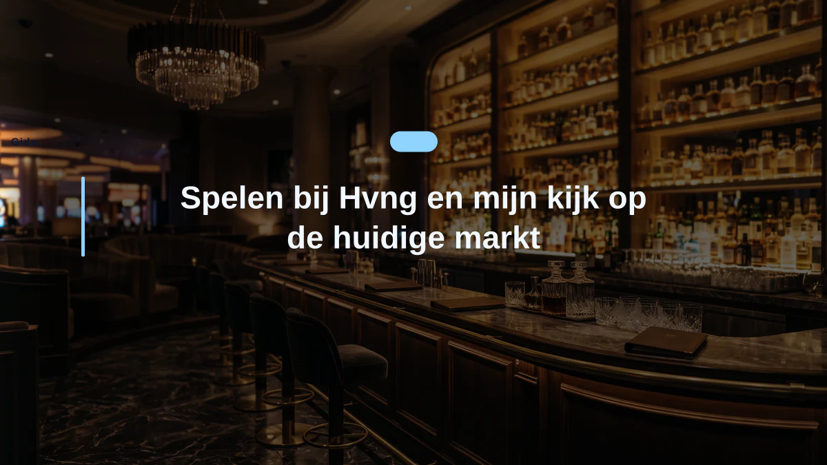 Spelen bij Hvng en mijn kijk op de huidige markt