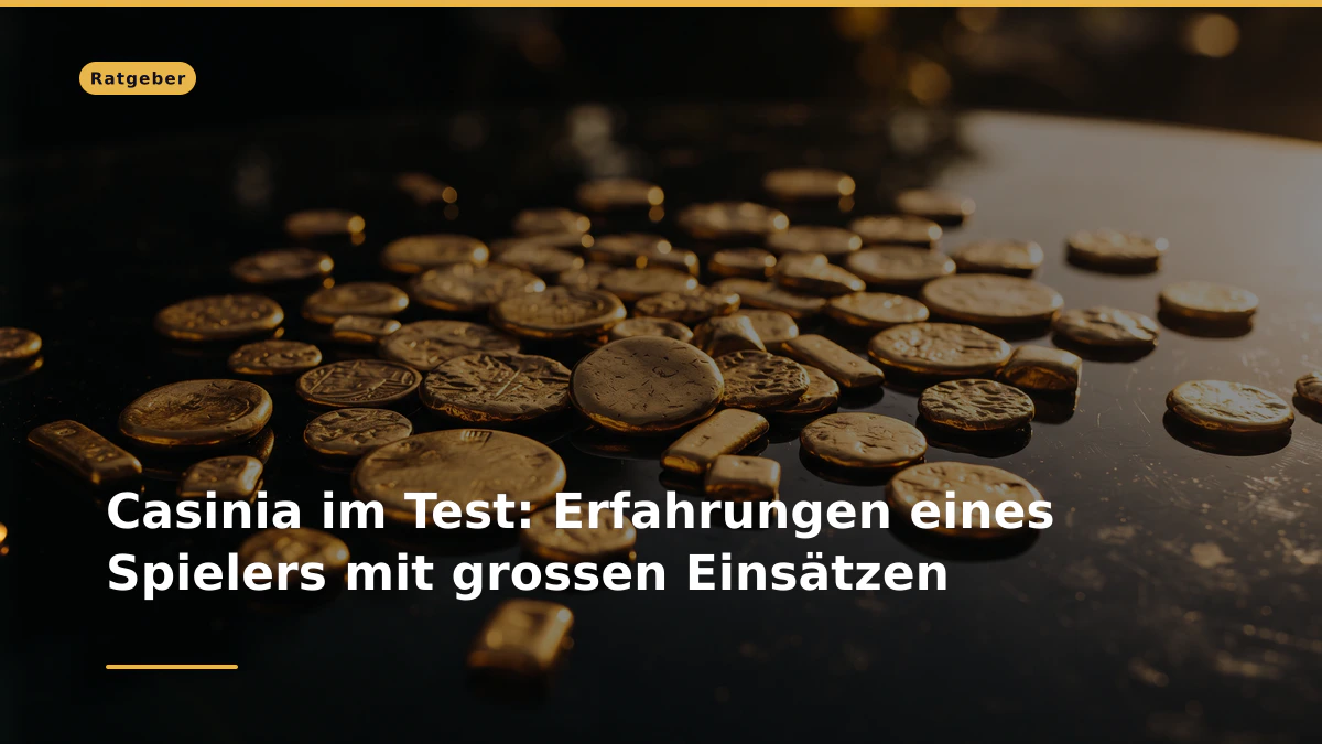 Casinia im Test: Erfahrungen eines Spielers mit grossen Einsätzen