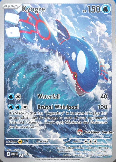 Promo di Kyogre per la Pokémon Center ETB
