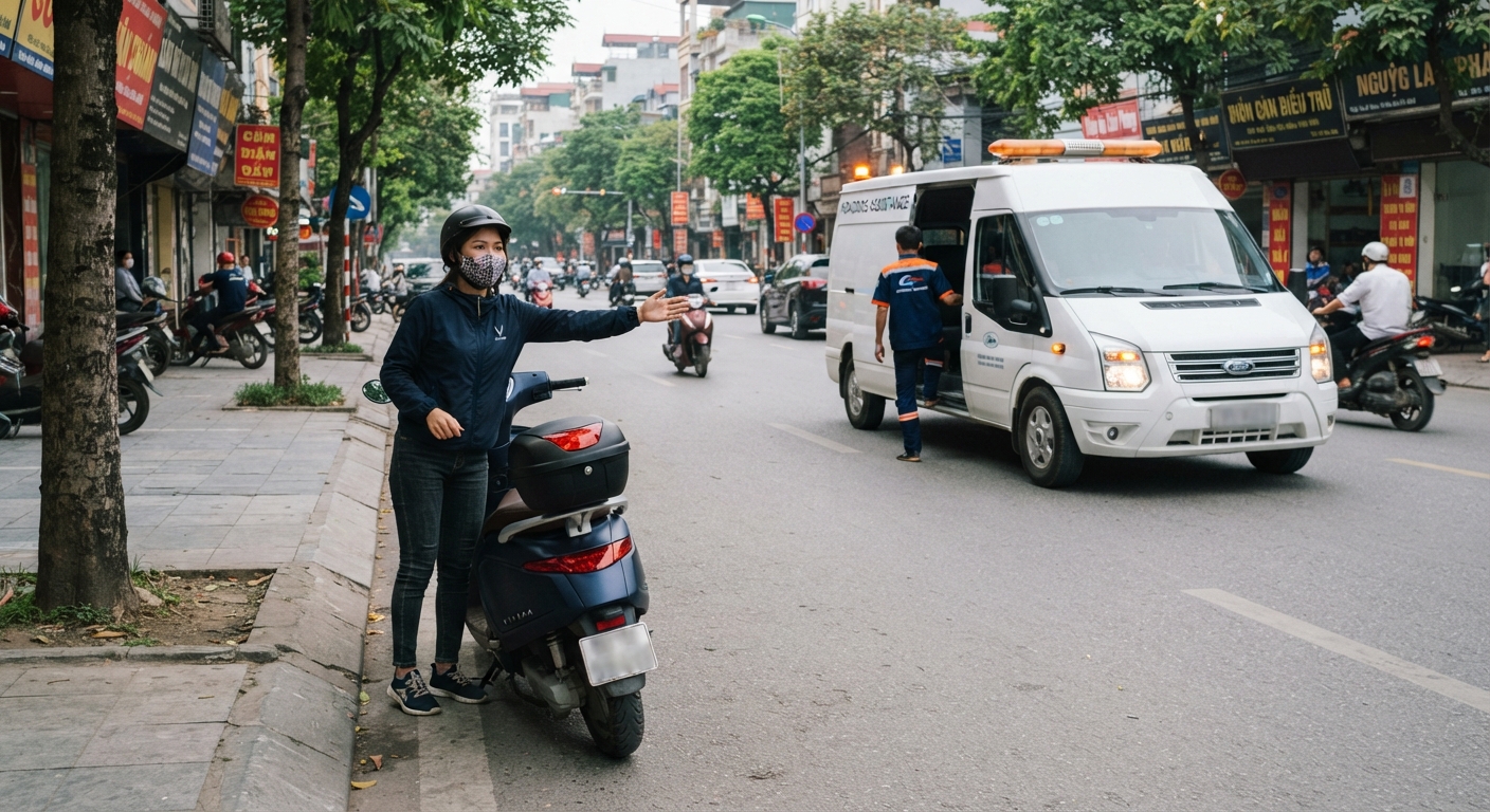 sửa xe điện bị rồ ga hải phòng - hình minh họa