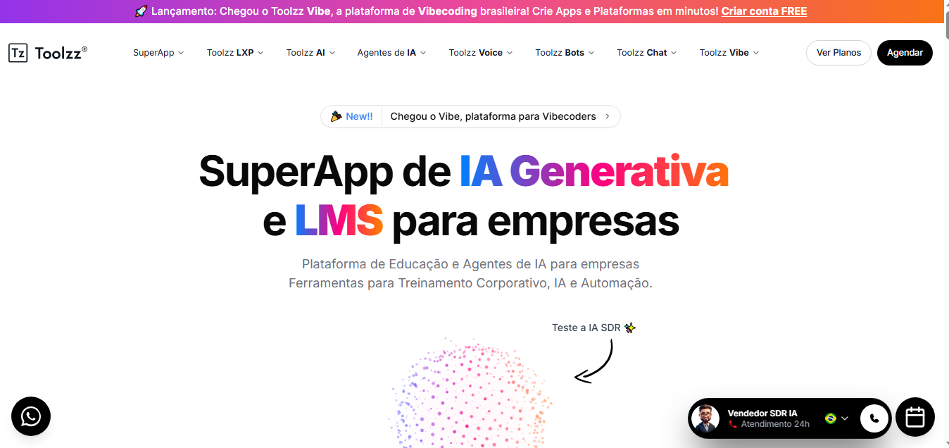 A Toolzz é uma plataforma All-in-One de inteligência artificial + educação + automação voltada principalmente para empresas, infoprodutores e criadores de conteúdo.
